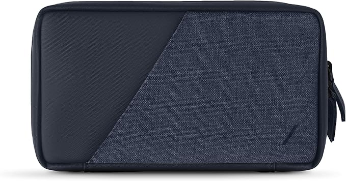 Native Union Stow Organizer – Premium Travel Tech Kit Crafted with Durable Canvas – Keep Essentials Organized with Flexible Storage & Quick-Access Pocket for Cables, Chargers, SIM Card & More (Indigo)