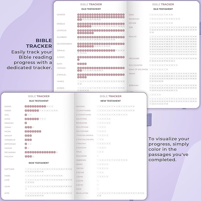 Clever Fox Bible Study Journal Large – Church Notes Notebook – Note Taking & Journaling Kit – Faith Based Religious Accessories, 7x10” (Lavender)