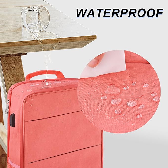 ZINZ Slim & Expandable Laptop Backpack 15 15.6 16 Inch Sleeve with USB Port, Spill-Resistant Notebooks Bag Case for Most 14-16 Inch MacBooks Surface-Books Dell HP Asus Computers,P01K01