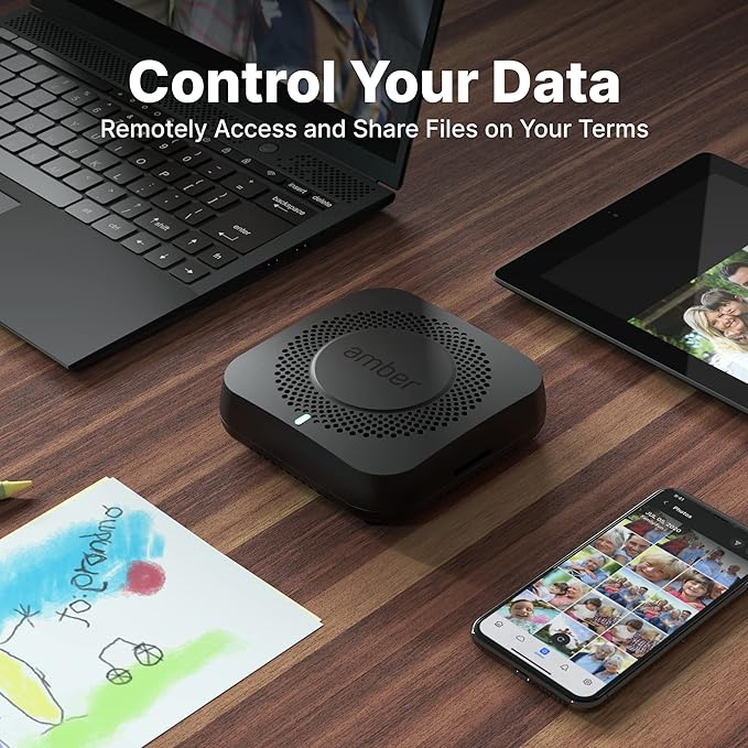 Smart Personal Cloud Storage Device Data and Media Files, Built-in 1TB High-Speed SSD with USB Storage, Plex and Home Assistant/iOS/Android/Windows/Mac Compatible