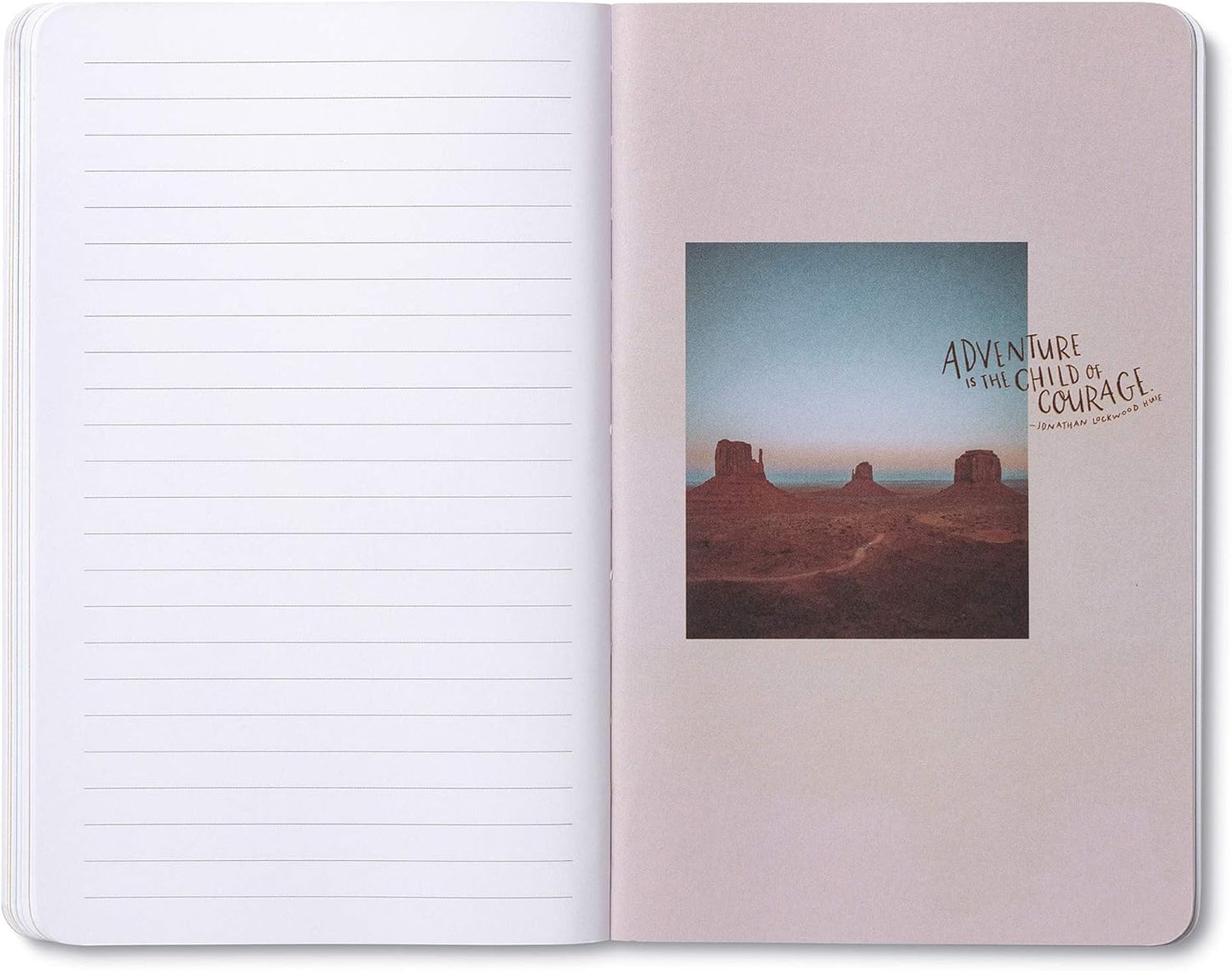 Compendium Softcover Journal - All serious daring starts from within. – A Write Now Journal with 128 Lined Pages, 5″W x 8″H