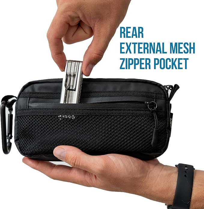 GOBAGS NEO Production Zipper Bags - Electronics & Camera Accessories Bag - Cable organizer, Gear Accessory Pouch, Travel Camera Essentials (Extra Small, Black)