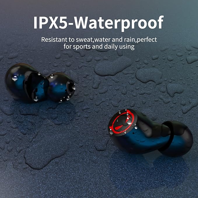 Ture Wireless Earbuds Gaming Bluetooth Earbud Touch Control in-Ear Headphones with Charging Case Noise Reduction 36H Playtime Kids Earphones,No Delay Sports Earbuds