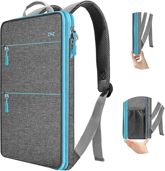 ZINZ Slim & Expandable Laptop Backpack 15 15.6 16 Inch Sleeve with USB Port, Spill-Resistant Notebooks Bag Case for Most 14-16 Inch MacBooks Surface-Books Dell HP Lenovo Asus Computers,LG01Y02