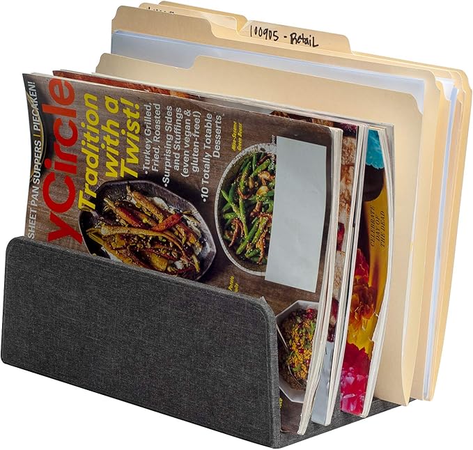 MobileVision Multi Device Stand & Organizer for Smartphones, Tablets and Laptops, Executive Dark Gray, 5 Slots