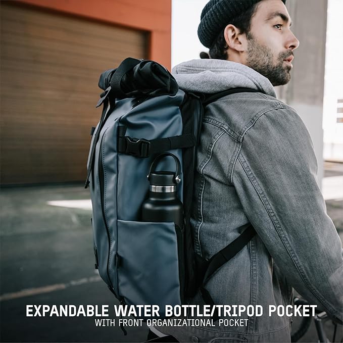 WANDRD PRVKE 31L, V3 Photography Bundle: Weather-Resistant Travel & Camera Backpack with Laptop Sleeve, Quick Side Access, Clamshell Opening – Ideal Photography & Travel Bag (Aegean Blue)