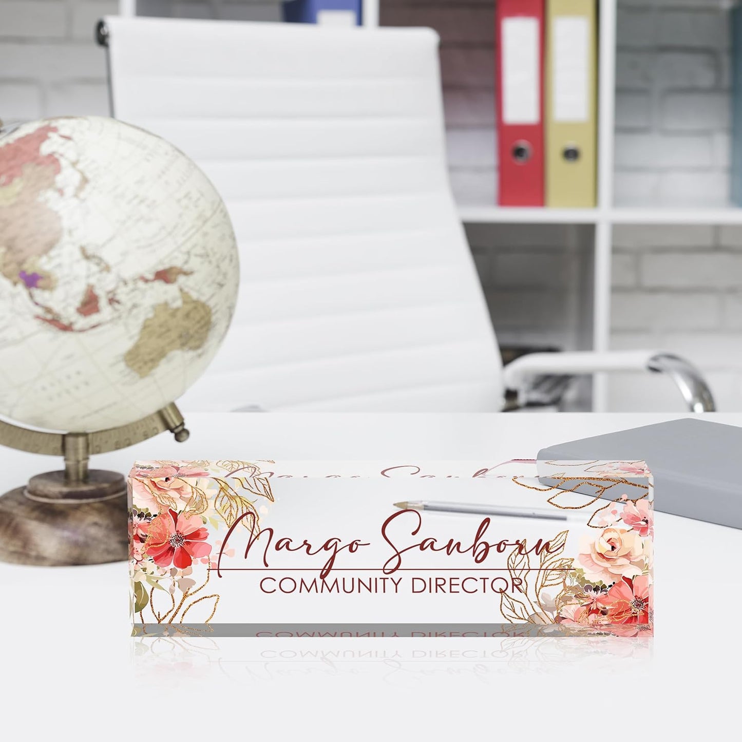 Custom Name Plate for Desk Desk Name Plate Personalized, Office Desk Decor for Women & Men, Employee Appreciation Gifts The Office Gifts for Boss, Manager, Teacher, Nurse, Lawyer