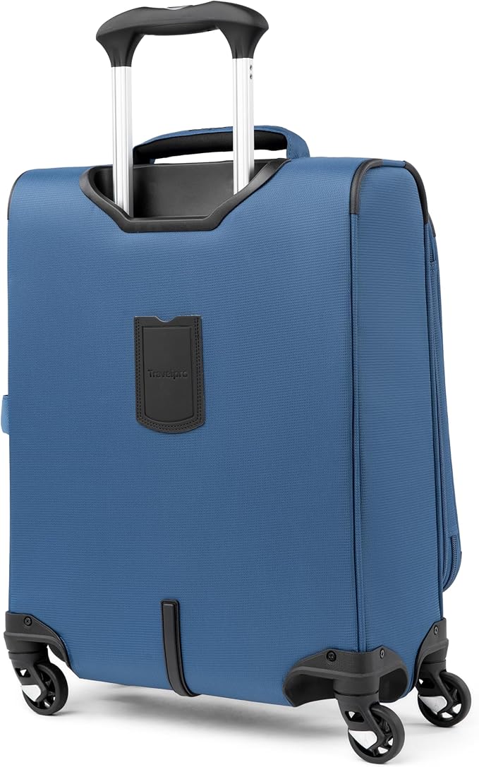 Travelpro Maxlite 5 Softside Expandable Carry on Luggage with 4 Spinner Wheels, Lightweight Suitcase, Men and Women, International, Ensign Blue, Carry on 19-Inch
