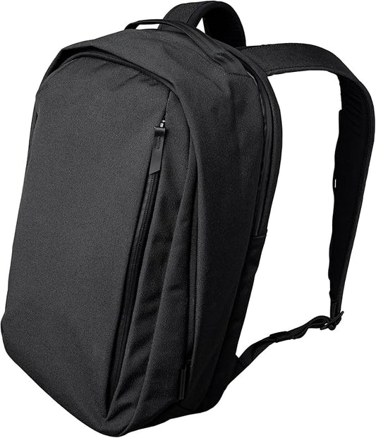 ALPAKA Metro Backpack Pro for Men 24L - Fits 15.6" Laptop Business Travel Backpack with YKK Zippers, MOD Key Leash & Luggage Pass-through, Durable Padded and Weatherproof Work Bag,Axoflux 600D (Black)