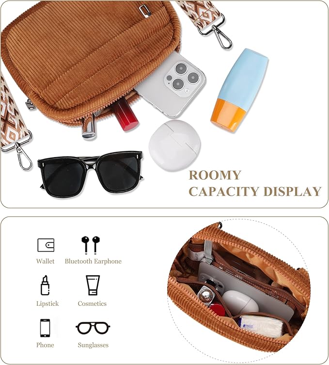 MAXTOP Small Crossbody Bags for Women Belt Bag Fanny Pack with Adjustable Strap