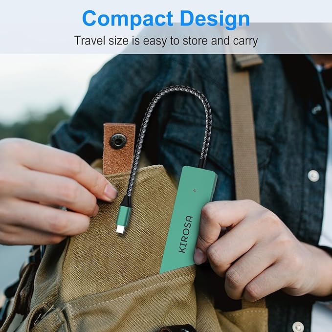 9 in 1 USB C Multiport Adapter for MacBook Air/Pro - USB C to 4K HDMI Hub Dongle with 100W PD USB3.0 - Portable USBC Hub Compatible with Laptops and Other Type C Devices