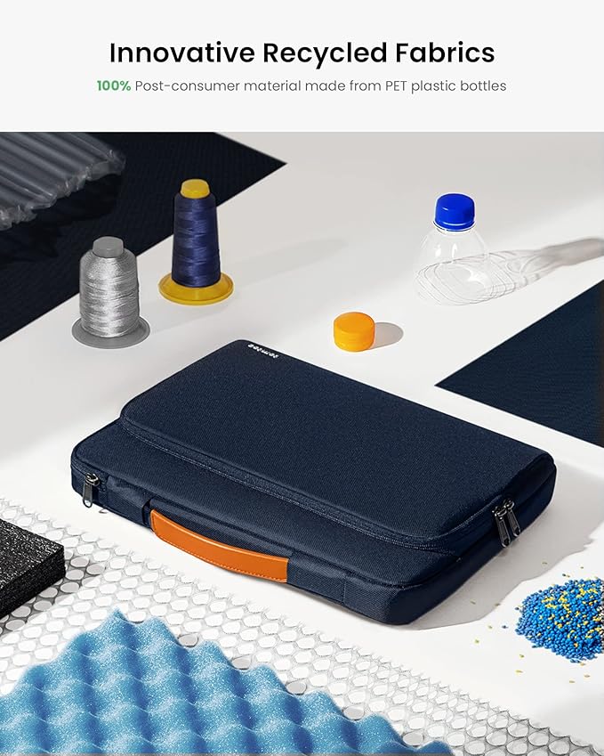 tomtoc 360 Protective Laptop Carrying Case for 16-inch New MacBook Pro M3/M2/M1 Pro/Max A2991 A2780 A2485 2023-2019, Water-Resistant Laptop Bag Sleeve with Accessory Pocket for The New Razer Blade 15