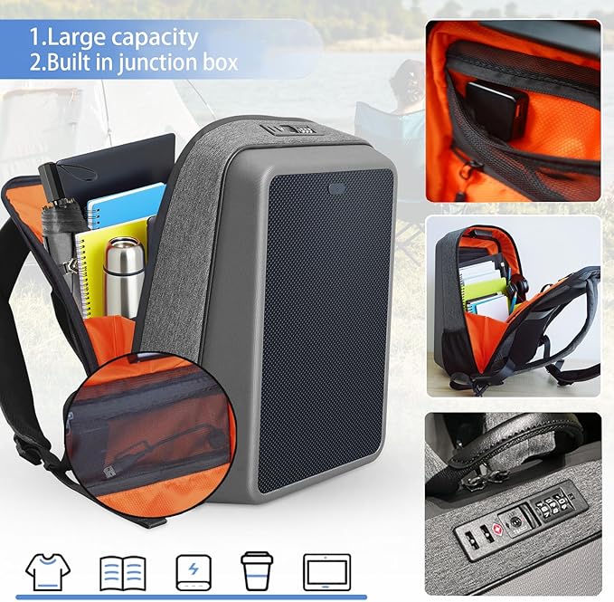 30L Travel Laptop Backpack with Junction Box & USB Charging Port, Travel Carry on Backpack for Women Men, TSA Lock Water Resistant Middle High School College Backpack fits 16 Inch Laptop