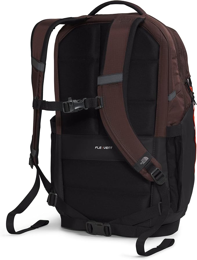 The North Face Surge Commuter Laptop Backpack, Coal Brown/Fiery Red/TNF Black, One Size
