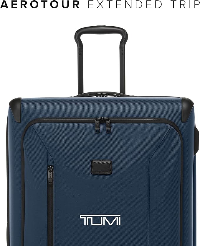 TUMI - Aerotour 4 Wheel Expandable Luggage - Men's and Women's Lightweight Business and Leisure Travel Suitcase - 31" Extended Trip Expandable Packing Case, Navy