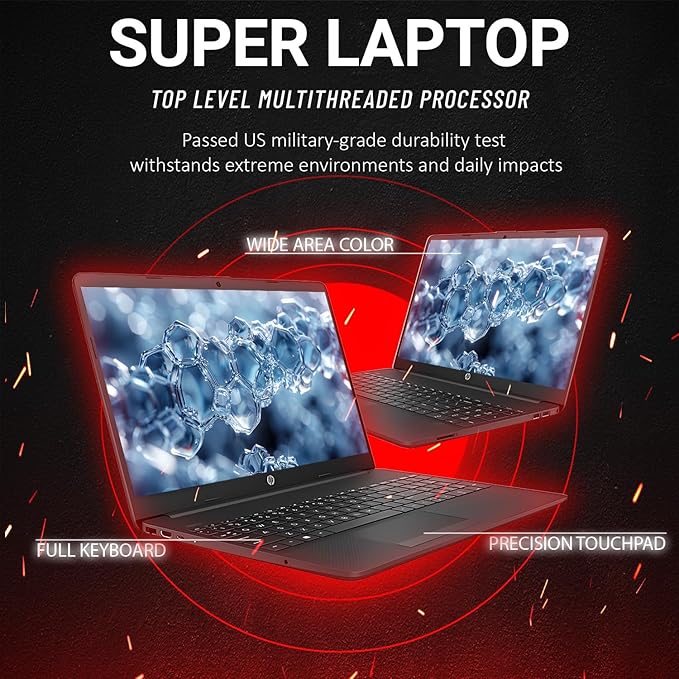 HP New Business Laptop with Microsoft Office, Intel Powerful Processor, 15.6" FHD LED Display, 16GB RAM, 1TB SSD, Ethernet RJ-45, Ultra Quiet Design, Long Battery Life, Windows 11 Pro, WOWPC USB