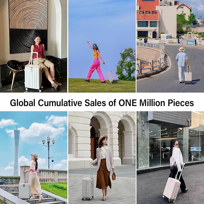 Hanke Luggage Sets 3 piece Carry On Luggage with Wheels PC Hard Shell Suitcases Lightweight Checked Tsa Luggage Extra Large Travel Suitcase Woman Men 20/24/29 Inch（Burgundy）