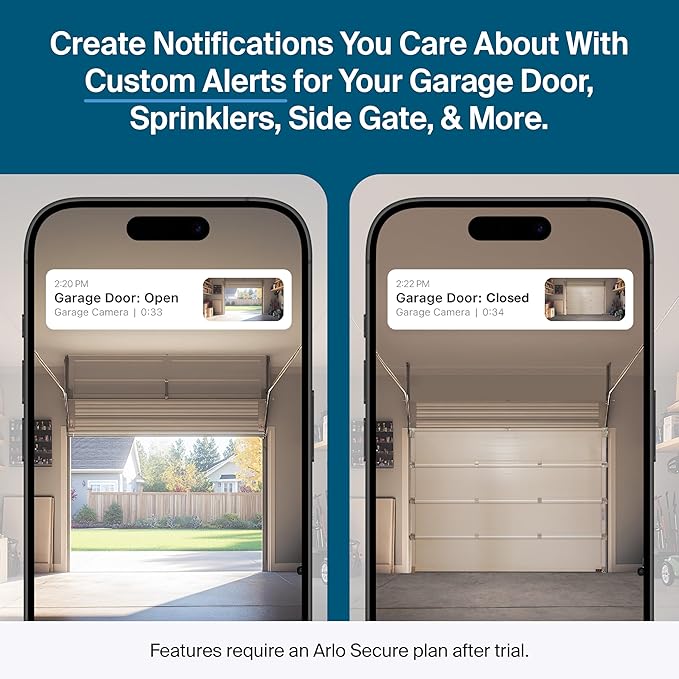 Arlo Pro Security Camera (6th Gen - 2025 Release) - 2K HDR, Battery Power, Event Captions, Emergency Response, 1-Month Trial of Secure Plan, 160° Field of View, Dual-Band WiFi, Spotlight, 3 Cam, White