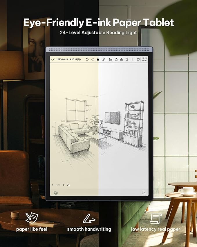 iFLYTEK AINOTE Air 2 AI Paper Tablet Writing Tablet, 8.2-inch Digital Notebook with Pen, Voice-to-Text Transcription, Multi-Languages Chatgpt Support