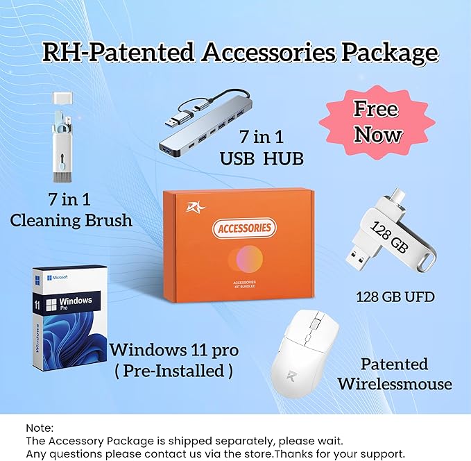 Dell Inspiron 16 Touchscreen Laptop, 16 Inch IPS Display, Intel 7 150U (Up to 5.4GHz), 32GB DDR5, 1TB SSD, Windows 11 Pro, Fingerprint Reader, Backlit Keyboard, FHD+ Cam, Wi-Fi 6E, Accessories