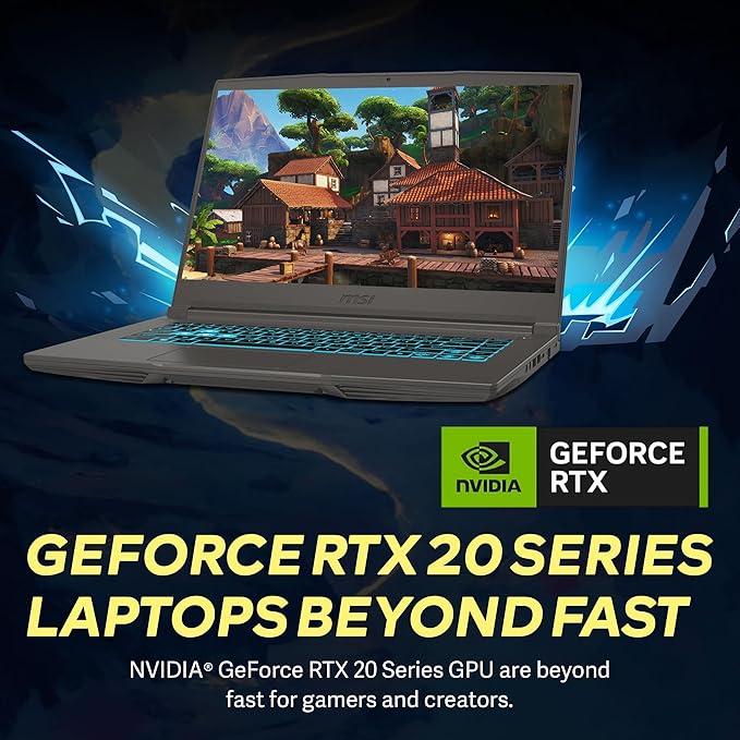 msi Thin 15 15.6" FHD IPS 144Hz Gaming Laptop, Intel i5-12450H, 64GB RAM, 2TB PCIe SSD, NVIDIA GeForce RTX 2050, Backlit Keyboard, WiFi 6, Black, Win 11 Home, 256GB Docking Station Set