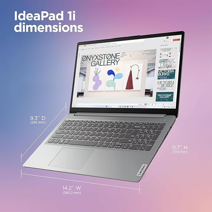 Lenovo IdeaPad Laptop Computer 2025, 15.6" Display, 8GB RAM, 884GB Storage (256GB SSD + 128GB eMMC + 500GB Ext), Intel Dual Core Processor, Long Battery, MarxsolAccessory, 1 Year Office 365, Win 11