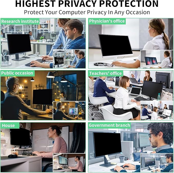 34 Inch Curved Computer Privacy Screen Filter for 21:9 Widescreen Computer Monitor Screen Protector Computer Screen Privacy Shield Anti Glare and Blue Light