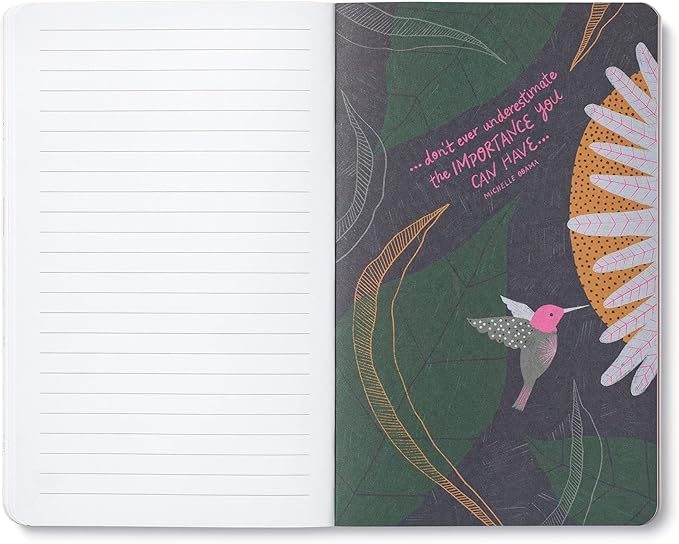 Compendium Softcover Journal - We can begin by doing small things. – A Write Now Journal with 128 Lined Pages, 5”W x 8”H