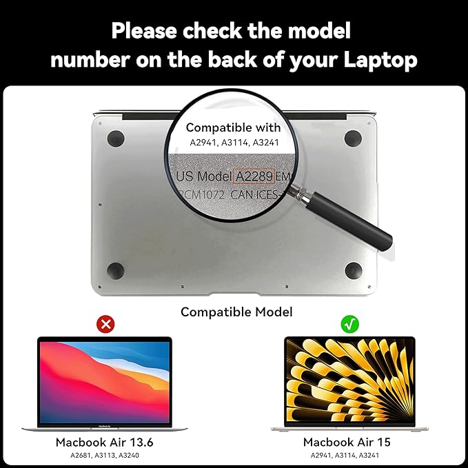 IPROKKO 360° Privacy Screen MacBook Air 15 inch (2023, 2024, 2025,M2,M3,M4),Matte Anti Glare Blue Light 15" Mac Scratch Resistant Laptop Screen Protector Filter