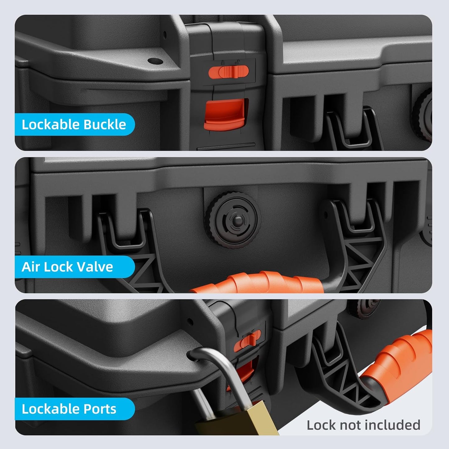 Starlink Mini Case Hard Shell Travel Bag Grey,Waterproof Shockproof Protective Storage Box for Starlink Mini Accessories,Durable Portable Hard Case for Outdoor Camping and Hiking