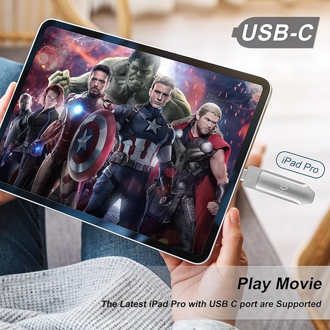 512GB Photo-Stick-for-iPhone 16 15 Flash Drive iPhone-External-Storage iPhone-Photo-Backup-Stick USB C Memory Stick iPad Thumb-Drive-iPhone-Memory iPhone-USB-Storage-Flash-Drive Photo-Stick-Android