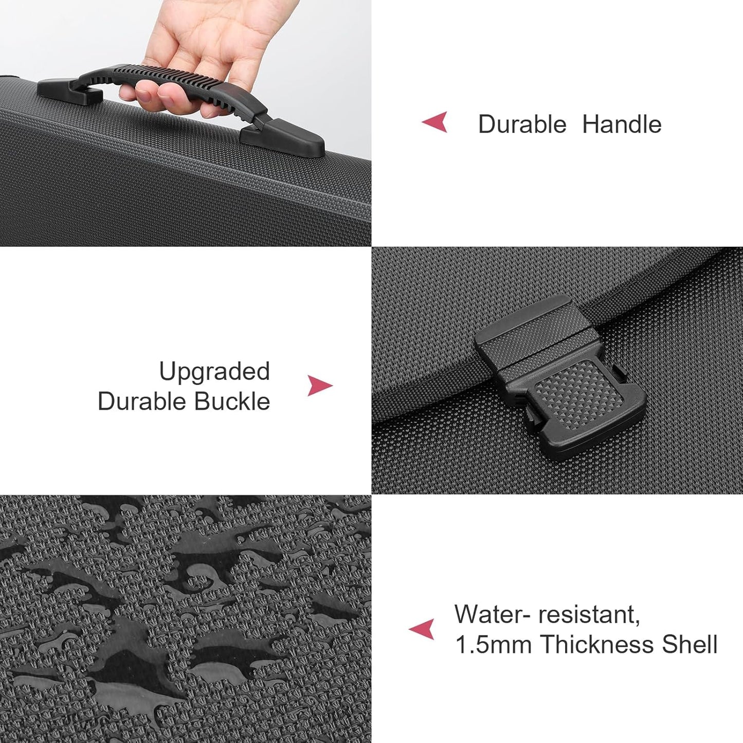 Uquelic 26 Pockets Expanding File Folder Organizer - Upgraded Durable Buckle, Accordion Folder Base with Ergonomic Portable Handle/Large A4 Letter Size Document Organizer, Folders with Pockets