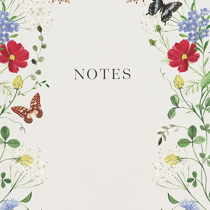 Minted Wild Meadow Notebook, Writing Journal for Notes & Journaling, Durable Paper Cover, Modern, Colorful & Simple Spiral Bound Journal Notebook with 160 Lined Pages, 5.5" x 8.5"