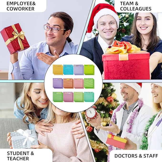 24 Pack 720 Sheets Bible Verses Sticky Notes Post It Inspirational Scripture Quotes,3 x 3 Inch Christian Motivational Positive Memo Pads Mini Notepads with Lines,Religious Office & School Supplies