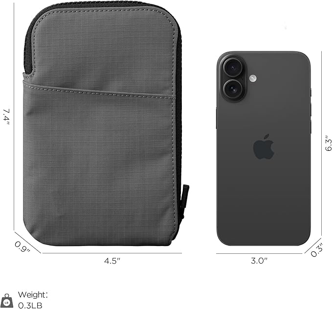 ALPAKA Zip Travel Wallet - Store Your Travel Accessories Efficiently - 3 Internal Pockets For Your Passport and More - 2 Card Slots - Made From Recycled and RFID-Protective Material