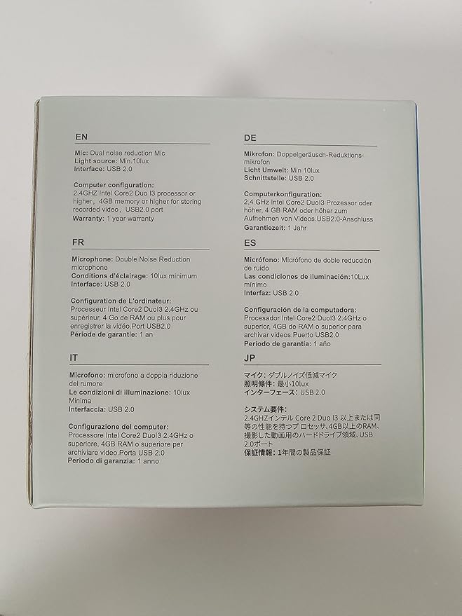 Angetube 4K Webcam with Light for PC: UHD 4K, TOF Auto Focus, Dual AI Noise-Cancelling Mics, 1080p@60FPS, USB Streaming Webcam w/Privacy Cover for Laptop/Mac/Desktop/PC Work w/Zoom/Teams/Google Meet