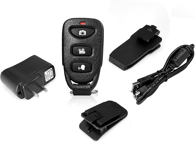 Pyle Updated Wireless Camera, Compact Security Wireless Cams, Audio Video Recording, Night Vision, Rechargeable Batteries, Memory 16GB LCD Display, Splash Proof Water Resistant, Police Camera