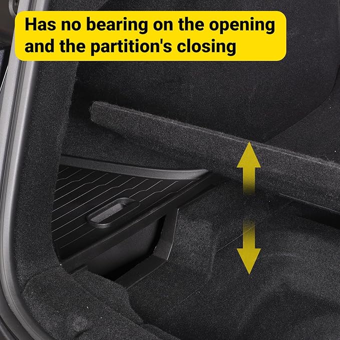 New 2025 2026 Model Y Juniper Rear Trunk Storage Bins with Lids 2PCS Refresh Model Y Rear Trunk Storage Box TPE Waterproof Trunk Organizer for Model Y Juniper Interior Accessories