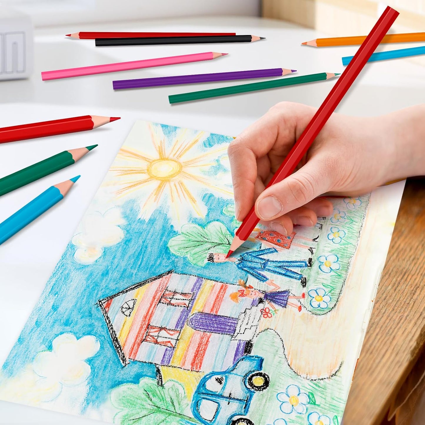 320 Count Colored Pencils Bulk, 16 Assorted Colors, Pre-sharpened Coloring Pencils Set for Kids and Adult, Teachers Essential Classroom Prizes, Back to School Supplies