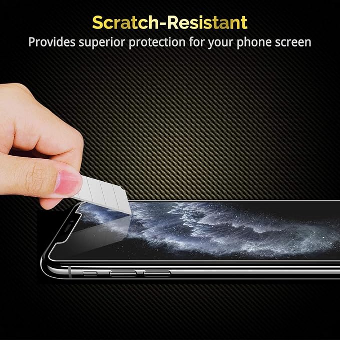 UNBREAKcable 3-Pack Screen Protector for iPhone 11 Pro Max/iPhone Xs Max, Double Shatterproof Tempered Glass [Easy Installation Frame] [9H Hardness] [HD Clear] [Case Friendly] for iPhone 6.5 inch