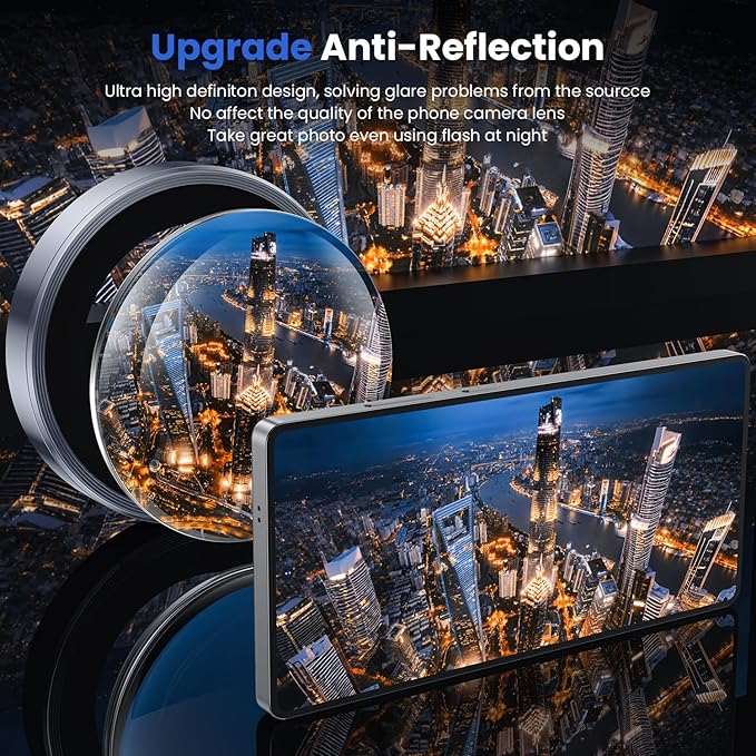 WSKEN for Samsung Galaxy S25 Ultra Camera Lens Protector - Ultra Thin Case Friendly, 9H Shatterproof Tempered Glass with Aluminum Metal Circle Camera Screen Protector Cover Accessories, Blue