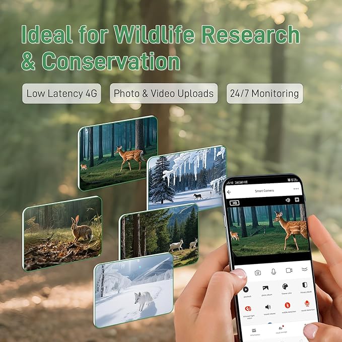 4G LTE Data SIM Card 50GB - 2 Years for Trail Camera & Security Camera, SIM Card for Wildlife Cameras, 3-in-1 SIM Kit with AT&T/T-Mobile/Verizon Coverage, No Contract & Auto Network Switching