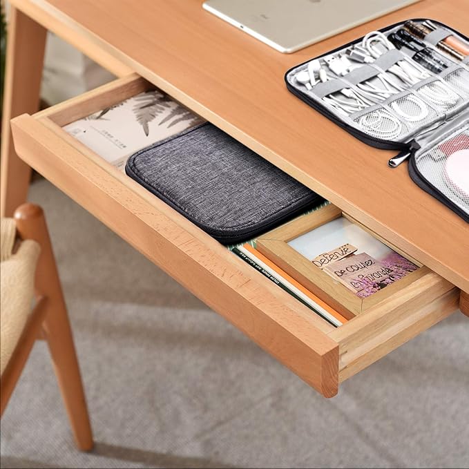 SELLYFELLY Travel Electronics Organizer Portable Cable Organizer Bag for Storage Electronic Accessories Case for Cord,Phone,Charger,Flash Drive (Gray)