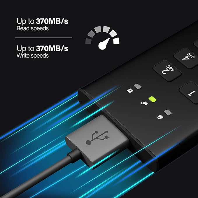 iStorage diskAshur M2 240GB | PIN authenticated, Hardware encrypted USB 3.2 Portable SSD | Ultra-Fast | FIPS Compliant | Rugged & Portable