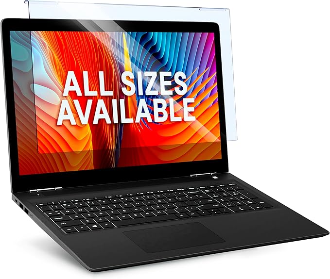 VINTEZ Blue Light Screen Protector for 14 Inch Computer Monitor and Laptop – Anti-UV Blue Light Blocking Film for Desktop PC, Eye Protection Filter, 12.6" x 8.1", 1 Pack