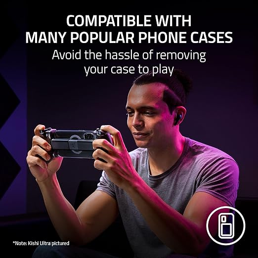 Razer Kishi V3 Pro Gaming Controller for iPhone 15 & 16, Android & iPad mini up to 8": Full Sized TMR Thumbsticks - Dual Back Buttons - Wired & Remote Play for PC - Haptics - 3 Free Months of Apple Arcade