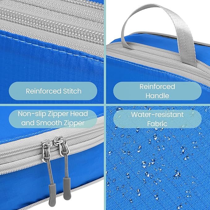 Cambond Compression Packing Cubes for Travel Women - Travel Bags Luggage Organizers Travel Essentials Compression Cubes for Travel Carry on Suitcases Organizer