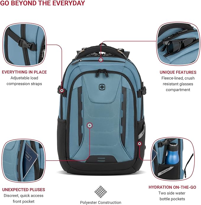 The Travel Tech Pro ScanSmart Laptop Backpack