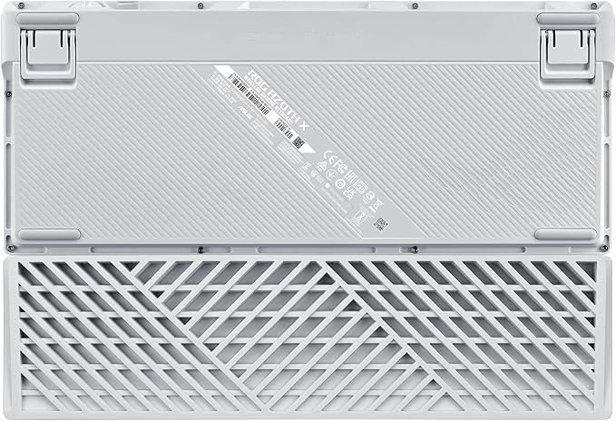 ASUS ROG Azoth X Wireless Mechanical Gaming Keyboard – 75% TKL, Tri-Mode Connectivity, Hot Swappable Pre-lubed ROG NX V2 Snow Linear Switches, South-Facing PCB, PBT Keycaps, PC/Mac Support - White