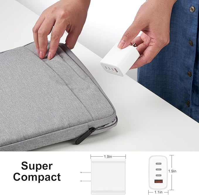 USB C Wall Charger, Amoner 2Pack 30W 4Ports iPhone Fast Charger Block (1 USB A Port +3 USB C Ports), iPhone Cube Adapter Compatible for 16/16Pro/16ProMax/15/15 Pro/14/13/12/11/SE/XS and More